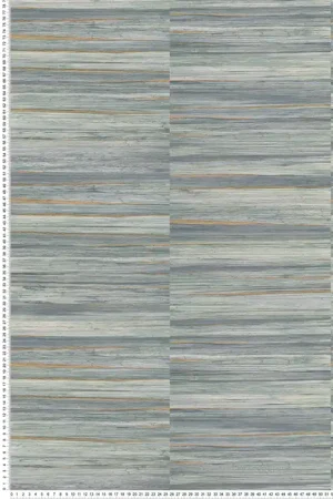Papier peint Bois Bananier Rowan bleu doré - Harry de Lutèce Réf. LTC-DL26745 Bon Plan