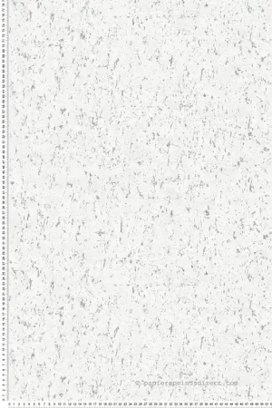 Marque Papier peint Faux Uni Liège Callie blanc argenté - Harry de Lutèce Réf. LTC-DL26705