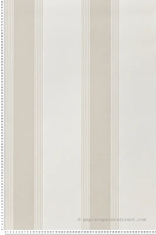 Papier peint Rayure Vintage beige écru - Scala de Montecolino Réf. MC-28871 Meilleur Choix