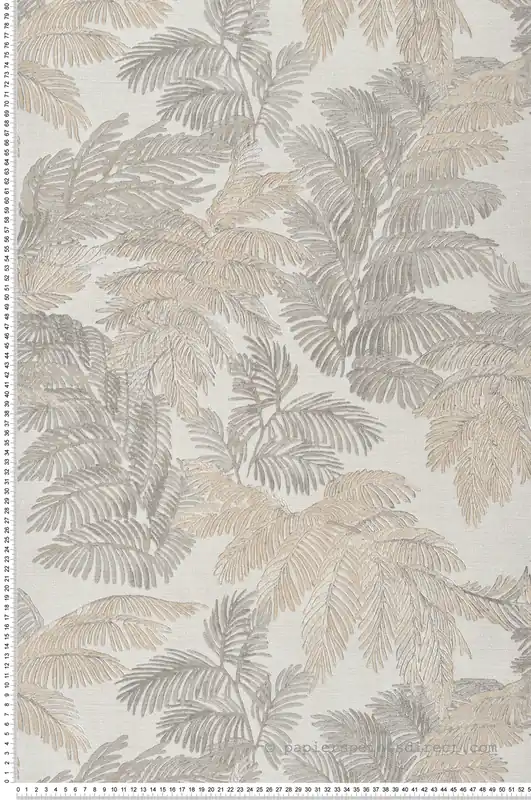 Acheter En Ligne Papier peint Feuillage Vintage doré argenté - Scala de Montecolino Réf. MC-28817