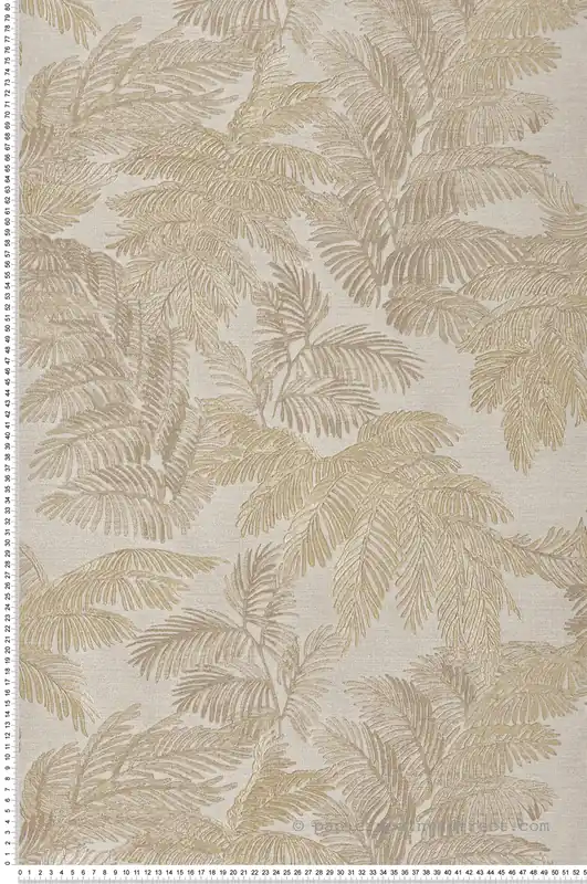 Papier peint Feuillage Vintage doré beige - Scala de Montecolino Réf. MC-28813 Achetez Aujourd'hui