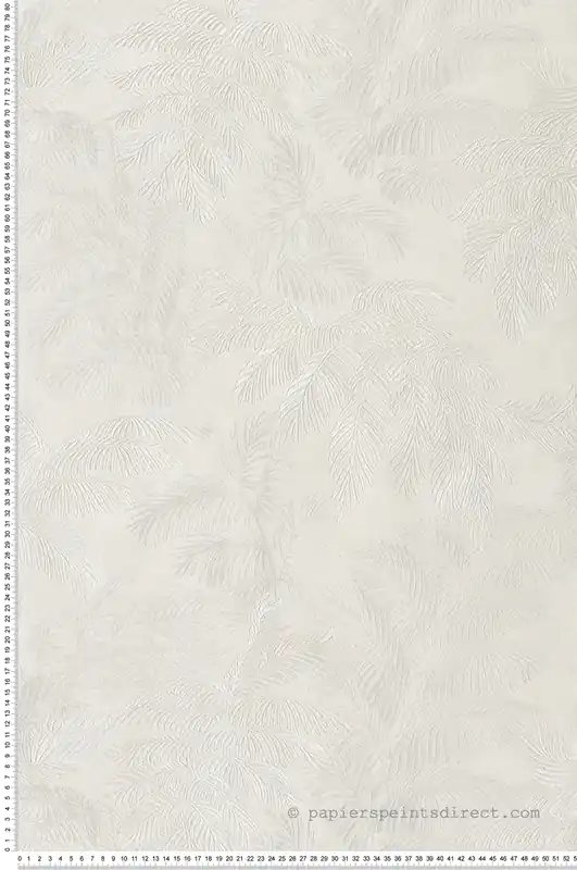Promotion Saisonnière Papier peint Feuillage Vintage blanc cassé - Scala de Montecolino Réf. MC-28810