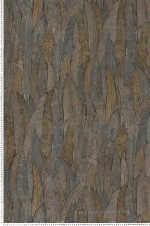 Vente Flash Papier peint Feuille Neluwa anthracite - Golfe du Bengale de Casamance Réf. CAS-75961528