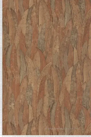 Papier peint Feuille Neluwa terracotta - Golfe du Bengale de Casamance Réf. CAS-75961426 Expédié Aujourd'hui
