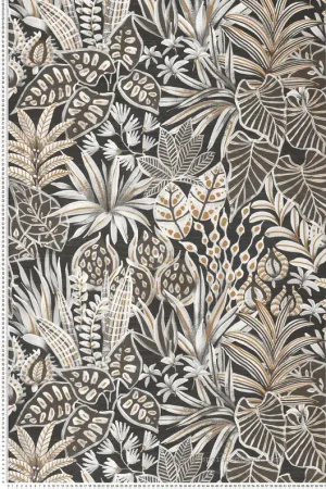 Papier peint Jungle Madhuca noir - Golfe du Bengale de Casamance Réf. CAS-75950916 Offre Spéciale