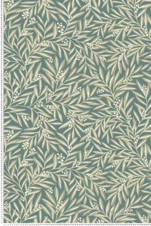 Marque Papier peint Feuillage Sorbier beige vert - Arts & Crafts d‘Initiales Réf. INI-AC9137