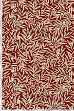 Papier peint Feuillage Sorbier rouge carmin - Arts & Crafts d‘Initiales Réf. INI-AC9134 Prix Choc