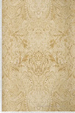 Commande En Gros Papier peint Baroque Tahiti marron et beige - Moorea de Montecolino Réf. MC-26704