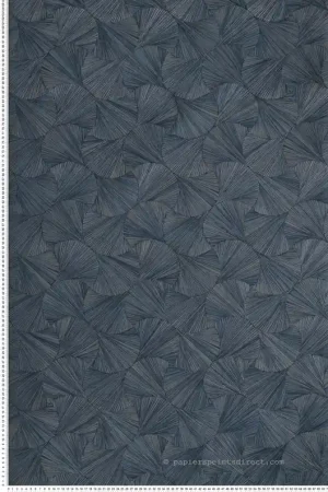 Papier peint Ecaille Végétale Lombok bleu orage - Archipel de Casamance Réf. CAS-75321630 Retour Gratuit