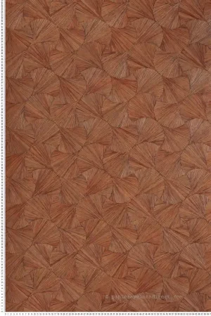 Soldes Papier peint Ecaille Végétale Lombok terre de sienne - Archipel de Casamance Réf. CAS-75321222