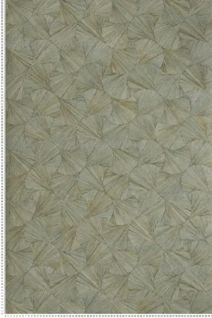 Papier peint Ecaille Végétale Lombok vert de gris - Archipel de Casamance Réf. CAS-75321018 Expédition Rapide
