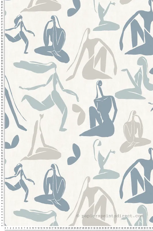 Papier peint Silhouette Abstraite bleu - Arty d‘Ugépa Réf. UGP-M47601 Prix Promo