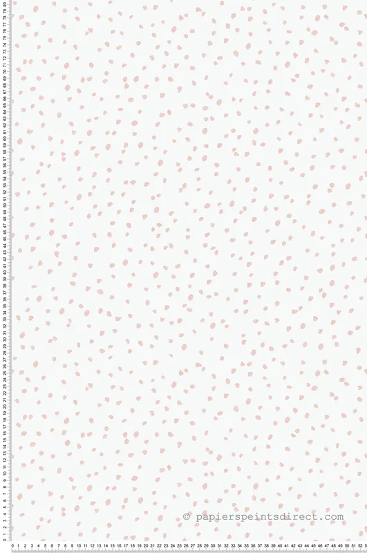 Papier peint Pois Irrégulier rose - La belle histoire d‘Ugépa Réf. UGP-L99303 Meilleure Vente