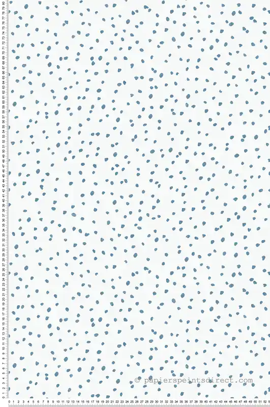 Papier peint Pois Irrégulier bleu - La belle histoire d‘Ugépa Réf. UGP-L99301 Jusqu'à Épuisement Des Stocks
