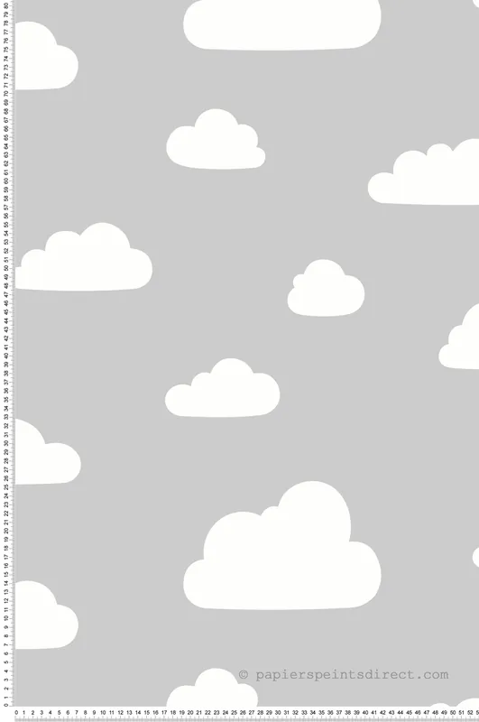 Meilleure Vente Papier peint Nuage Enfantin gris - La belle histoire d‘Ugépa Réf. UGP-A61819