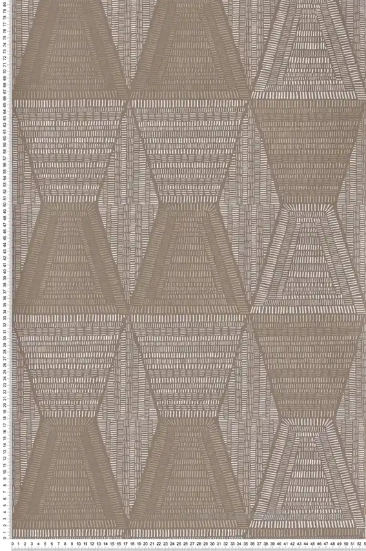 Papier peint Ethnique Daïa taupe et irisé - Mirage de Casamance Réf. CAS-75272038 Acheter Direct