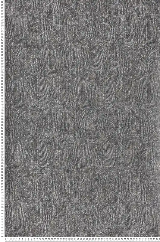 Remise Papier peint Feuille Ethnique Isabelline noir et doré - Mirage de Casamance Réf. CAS-75261732