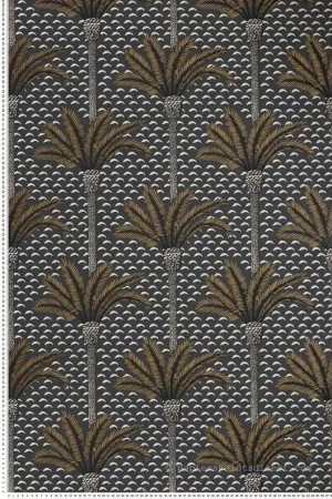 Papier peint Palmier Atlas noir - Mirage de Casamance Réf. CAS-75240814 Super Prix