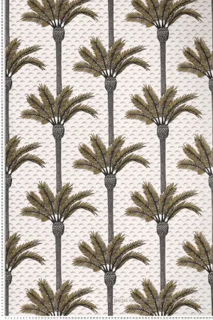Papier peint Palmier Atlas blanc - Mirage de Casamance Réf. CAS-75240100 Achetez Aujourd'hui