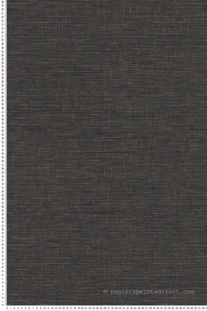 Papier peint Effet Tissage bleu nuit et marron - Desert Lodge de Livingwalls Réf. 38527-2 Usine Directe