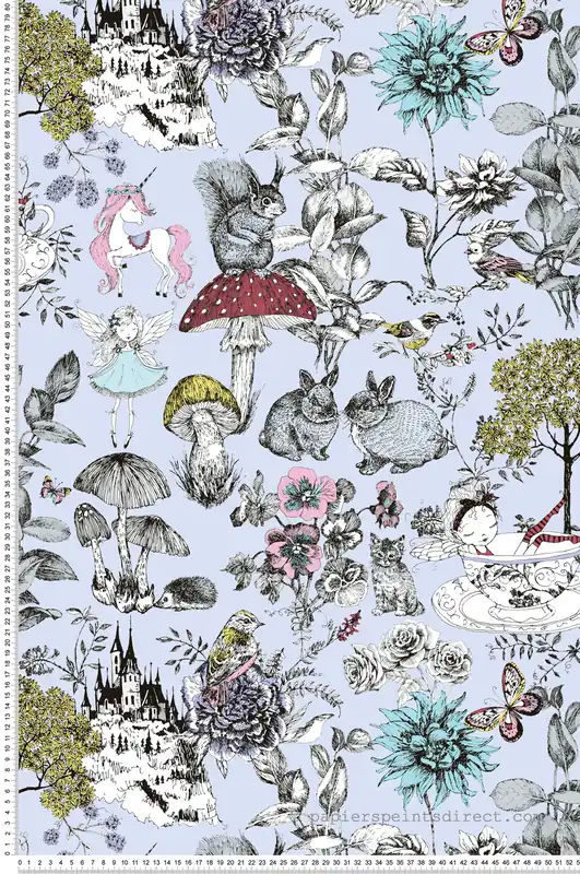 Must-Have Papier peint enfant Rêve Enchanté bleu - Little Love d‘A.S. Création Réf. SP15654