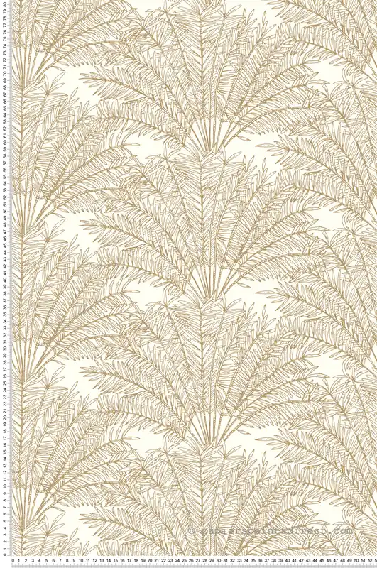 Super Prix Papier peint Palmier Jardin d‘Alhambra doré - Nos Gravures de Casélio Réf. NGR103020248