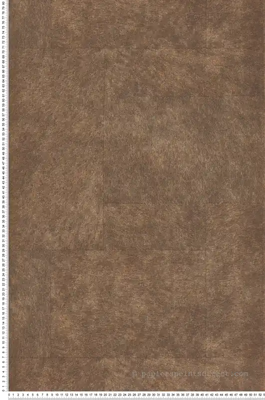 Dernière Chance Papier peint Fourrure Géométrique Western marron - Leathers de Casadéco Réf. LEAT87172512