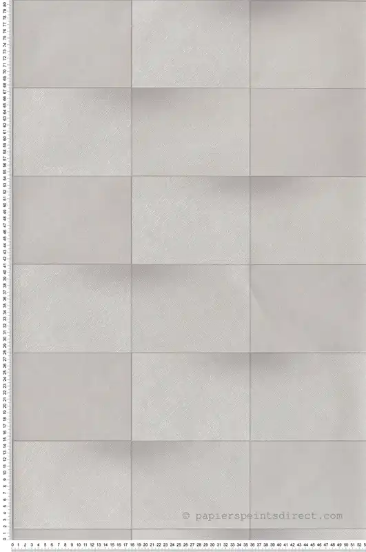 Marque Papier peint Géométrique Blocks écru, gris et argenté - Perception de Casadéco Réf. PERP86539127