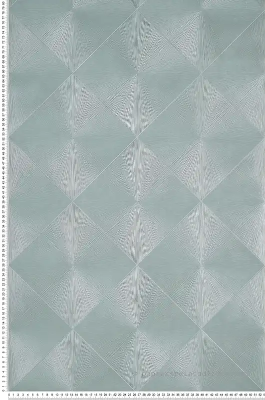 Achetez Aujourd'hui Papier peint Géométrique Losange Perception vert d‘eau - Perception de Casadéco Réf. PERP85136614