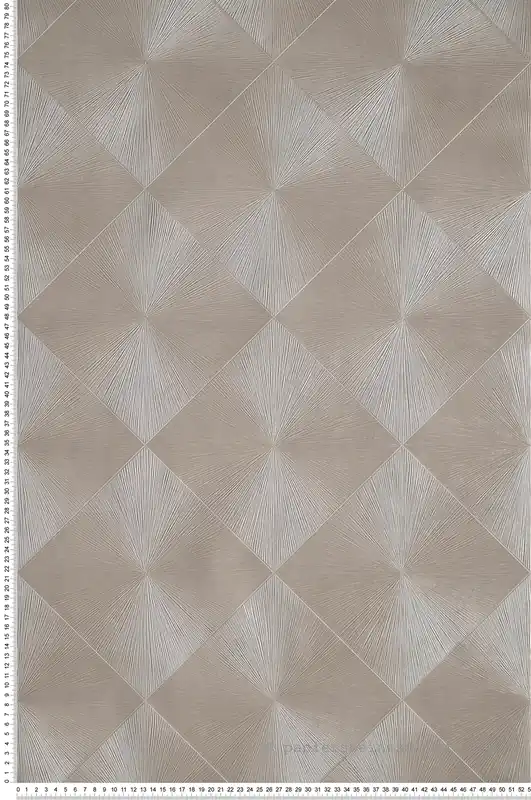 Meilleure Vente Papier peint Géométrique Losange Perception taupe irisé - Perception de Casadéco Réf. PERP85131516