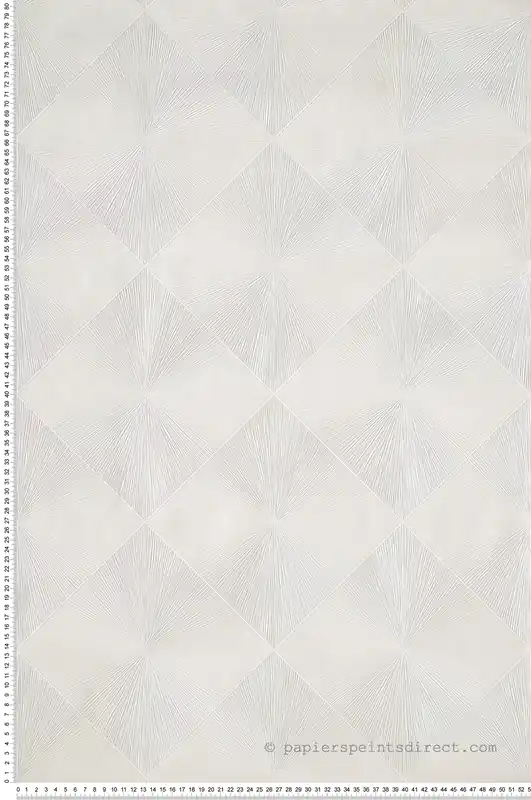 Meilleur Prix Papier peint Géométrique Losange Perception blanc - Perception de Casadéco Réf. PERP85130244