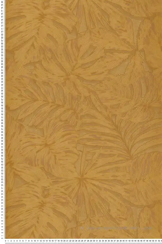 Bon Marché Papier peint Feuilles Granada jaune - Nicaragua de Casadéco Réf. NICA86432525