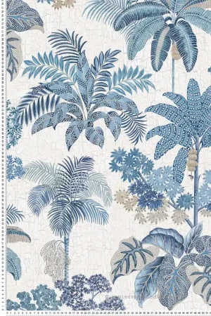 Papier peint Nature Malabar Indigo - Empyrea d‘Osborne & Little Réf. OSB-W7616-03 Affaire À Saisir