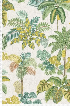 Papier peint Nature Malabar Apple Green - Empyrea d‘Osborne & Little Réf. OSB-W7616-01 Populaire