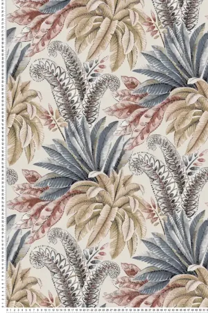 Papier peint Feuillage Paloma Terracotta/Ochre/Steel - Empyrea d‘Osborne & Little Réf. OSB-W7614-01 Expédié Aujourd'hui