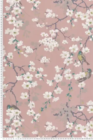 Papier peint fleurs Massingberd Blossom Oriental - National Trust Papers 2 de Little Greene Réf. 0260MAORIEN Offre Du Jour