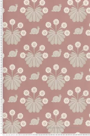 Papier peint escargot Burges Snail Rosie - National Trust Papers 2 de Little Greene Réf. 0260BUROSIE Marque