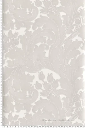 Meilleur Choix Papier peint baroque Tulip Pale Grey - National Trust Papers 2 de Little Greene Réf. 0260TUPALEZ