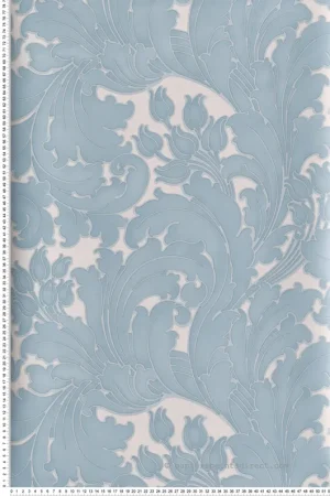 Papier peint baroque Tulip Powder Blue - National Trust Papers 2 de Little Greene Réf. 0260TUPOWDE Prix Réduit