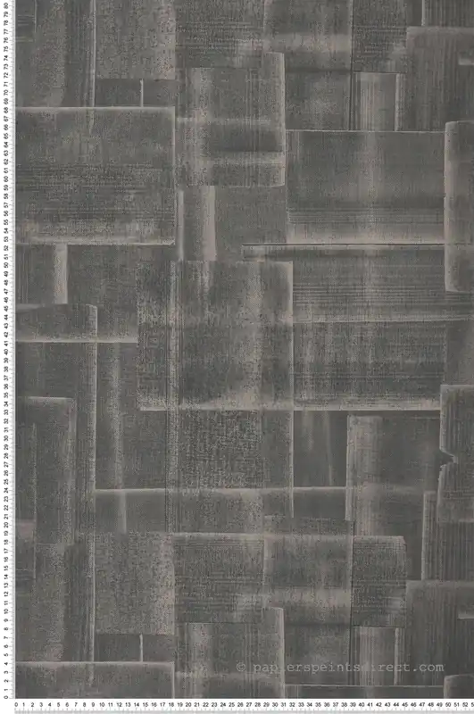 Super Prix Papier peint Moderne Patch gris fusain - Gingko de Casadéco Réf. GINK86239419