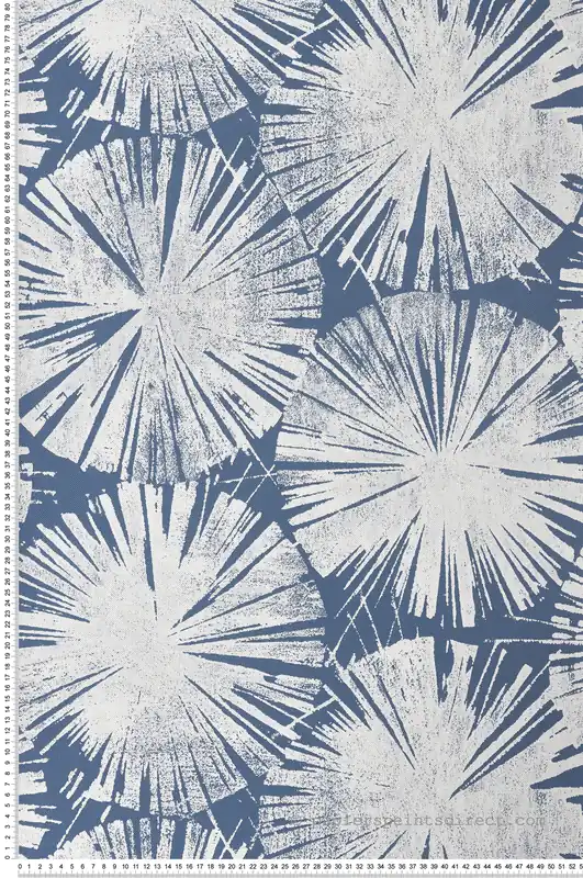 Vente Flash Papier peint Feuille Nénuphar bleu - Gingko de Casadéco Réf. GINK86226506