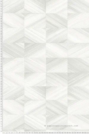 Papier peint Géométrique Bois blanc irisé - Fabrique 2 de Lutèce Réf. LTC-FD25378 Authentique