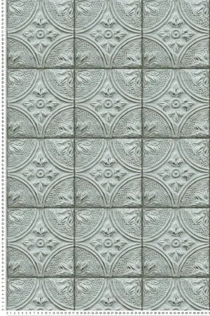 Papier peint Mosaïque Carrelage bleu pale - Fabrique 2 de Lutèce Réf. LTC-FD23765 Vente Directe