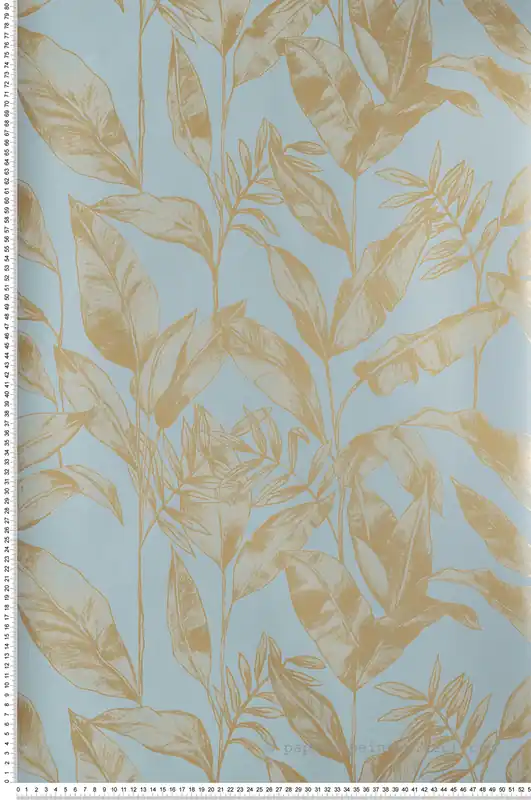 Meilleur Choix Papier peint Feuille Délicate bleu pale - Only Blue de Casélio Réf. ONB102636002