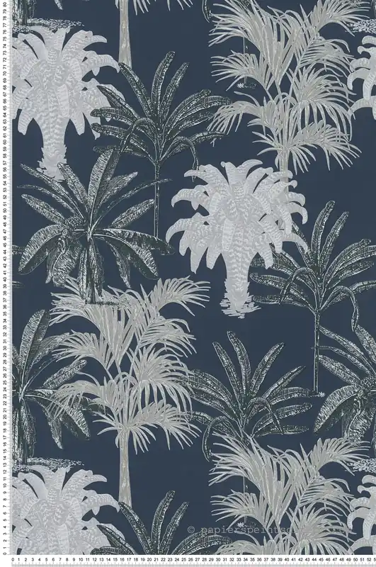 Achetez Aujourd'hui Papier peint Palmier Jungle bleu marine - Change is good de Michalsky Réf. MC-37983-5