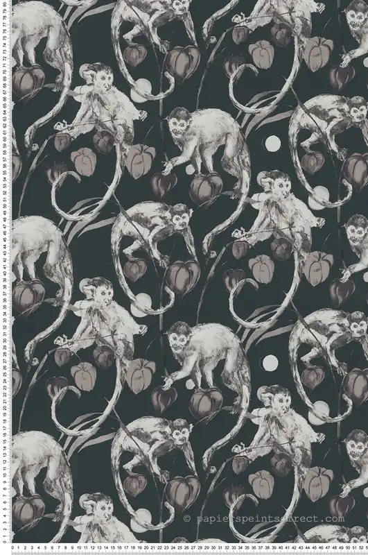 Marque Papier peint Singe Capucins noir - Change is good de Michalsky Réf. MC-37982-2