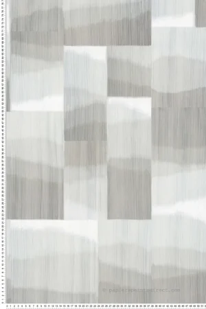 Papier peint Géométrique Tie and Dye gris - Kanoko d‘Osborne & Little Réf. OSB-W7553-02 Vente Directe