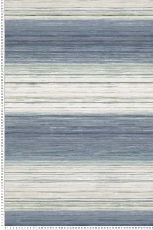 Petit Prix Papier peint Rayure Design bleu - Kanoko d‘Osborne & Little Réf. OSB-W7552-03