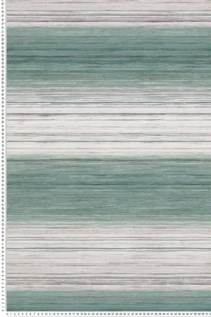 Prix Réduit Papier peint Rayure Design vert - Kanoko d‘Osborne & Little Réf. OSB-W7552-01