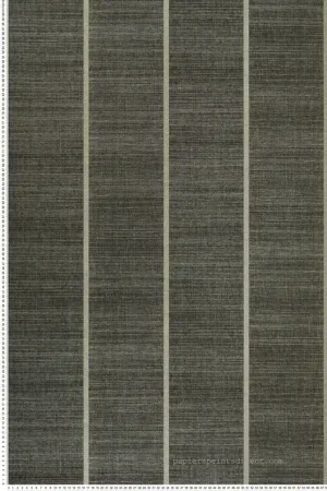 Papier peint Tissage Rayure noir - Kanoko d‘Osborne & Little Réf. OSB-W7558-06 Petit Prix